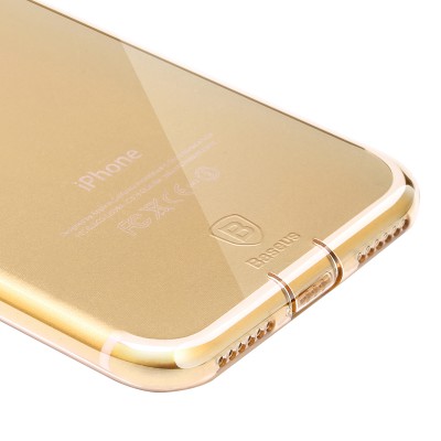 Чехол Baseus для iPhone SE 2020/8/7 Simple Pluggy Gold (ARAPIPH7-A0V) Чехол Baseus для iPhone SE 2020/8/7 Simple Pluggy Gold (ARAPIPH7-A0V)