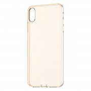 Чехол Baseus для iPhone Xs Max Simplicity Прозрачный Золотой (ARAPIPH65-A0V)