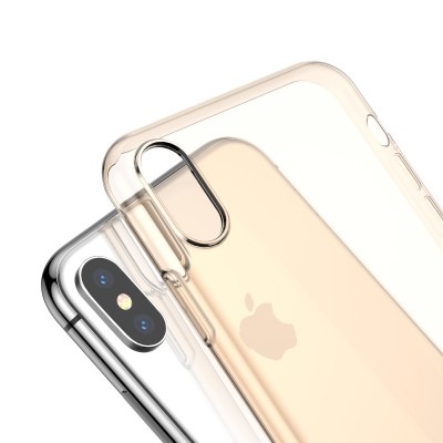 Чехол Baseus для iPhone Xs Max Simplicity Прозрачный Золотой (ARAPIPH65-A0V) Чехол Baseus для iPhone Xs Max Simplicity Прозрачный Золотой (ARAPIPH65-A0V)