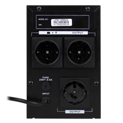 Лінійно-інтерактивне ДБЖ LPM-1250VA (875Вт) Лінійно-інтерактивне ДБЖ LPM-1250VA (875Вт)