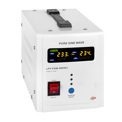 ДБЖ з правильною синусоїдою 12V LPY-PSW-500VA+ (350Вт) 5A/10A ДБЖ з правильною синусоїдою 12V LPY-PSW-500VA+ (350Вт) 5A/10A
