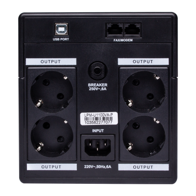 Лінійно-інтерактивне ДБЖ LPM-U1100VA-P (770Вт) Лінійно-інтерактивне ДБЖ LPM-U1100VA-P (770Вт)