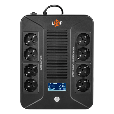 Лінійно-інтерактивне ДБЖ LP-600VA-8PS (360Вт) Лінійно-інтерактивне ДБЖ LP-600VA-8PS (360Вт)