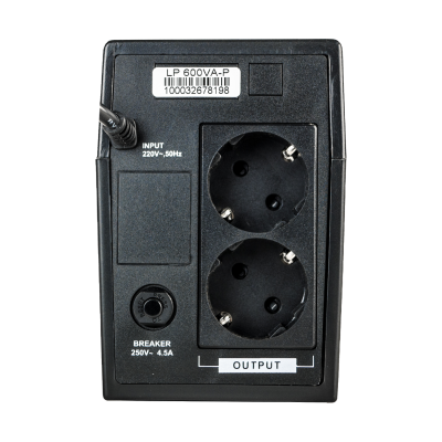 Лінійно-інтерактивне ДБЖ LP 600VA-P (360Вт) Лінійно-інтерактивне ДБЖ LP 600VA-P (360Вт)