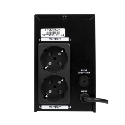 Лінійно-інтерактивне ДБЖ LPM-825VA (577Вт) Лінійно-інтерактивне ДБЖ LPM-825VA (577Вт)