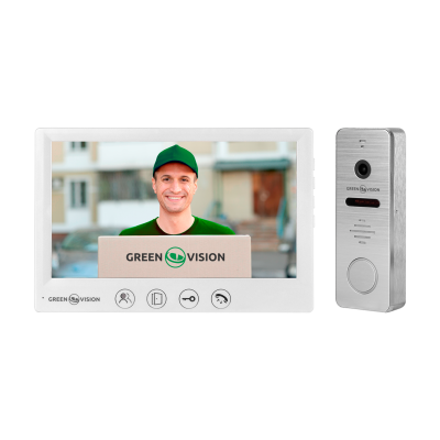 Комплект відеодомофону GreenVision GV-001-GV-057+GV-004 Комплект відеодомофону GreenVision GV-001-GV-057+GV-004
