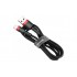 Кабель Baseus Cafule USB 2.0 to Lightning 1.5A 2M Черный/Красный (CALKLF-C19) Кабель Baseus Cafule USB 2.0 to Lightning 1.5A 2M Черный/Красный (CALKLF-C19)