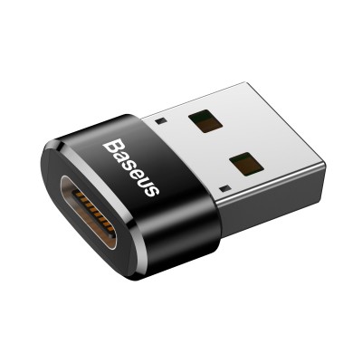 Перехідник Baseus Female Type-C to USB Чорний (CAAOTG-01) Перехідник Baseus Female Type-C to USB Чорний (CAAOTG-01)