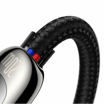 Кабель Baseus Display Fast Charging Type-C для IP 20W 2М Чорний (CATLSK-A01) Кабель Baseus Display Fast Charging Type-C для IP 20W 2М Чорний (CATLSK-A01)