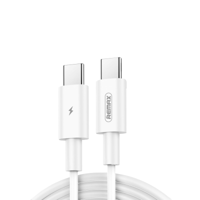 Кабель Remax Marlik Type-C to Type-C PD 100W 1M Белый (RC-175c) Кабель Remax Marlik Type-C to Type-C PD 100W 1M Белый (RC-175c)