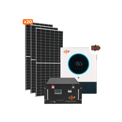 Сонячна електростанція (СЕС) Преміум + 8kW АКБ 11kWh LiFePO4 230 Ah Сонячна електростанція (СЕС) Преміум + 8kW АКБ 11kWh LiFePO4 230 Ah