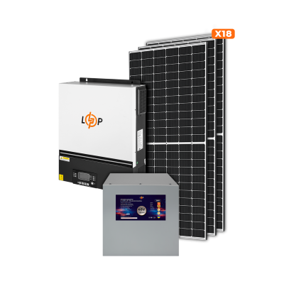 Сонячна електростанція (СЕС) 8kW АКБ 11kWh (літій) 230 Ah Преміум Сонячна електростанція (СЕС) 8kW АКБ 11kWh (літій) 230 Ah Преміум