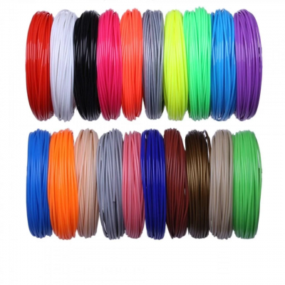 Набор пластика Myriwell PLA для 3D ручек (20 цветов по 5 метров) 100 метров Набор пластика Myriwell PLA для 3D ручек (20 цветов по 5 метров) 100 метров