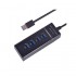 USB хаб 3.0 Model 303 4хUSB (Черный) J122 USB хаб 3.0 Model 303 4хUSB (Черный) J122