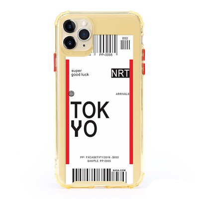 Чохол протиударний авіаквиток для IPhone (Токіо, Помаранчевий) J247 Чохол протиударний авіаквиток для IPhone (Токіо, Помаранчевий) J247