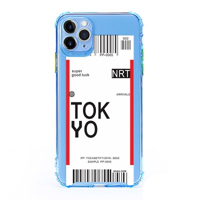 Чохол протиударний авіаквиток для IPhone (Токіо, Синій) J238 Чохол протиударний авіаквиток для IPhone (Токіо, Синій) J238
