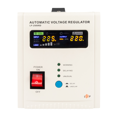Стабілізатор напруги LP-2500RD (1500Вт / 7 ступ) Стабілізатор напруги LP-2500RD (1500Вт / 7 ступ)